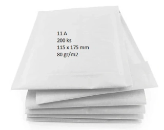 Biela bublinková obálka 11A 200 ks